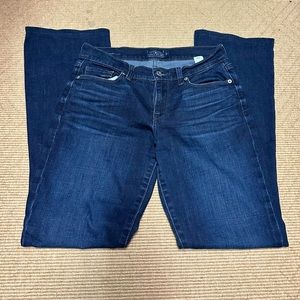 LUCKY BRAND SOFIA BOOT 
DARK WASH SZ 4/27